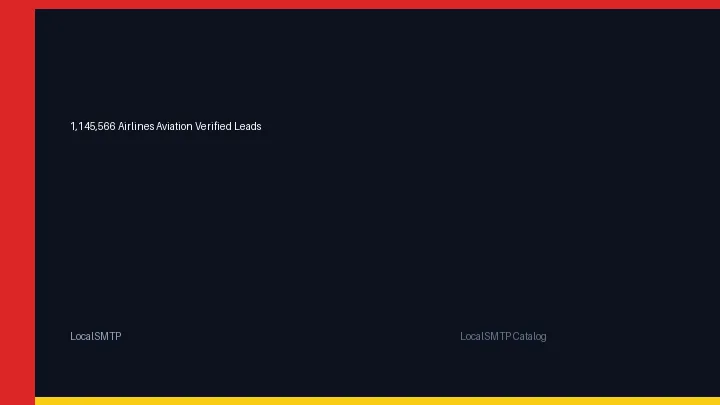 1,145,566 Airlines Aviation Verified Leads by LocalSMTP with price and secure checkout details