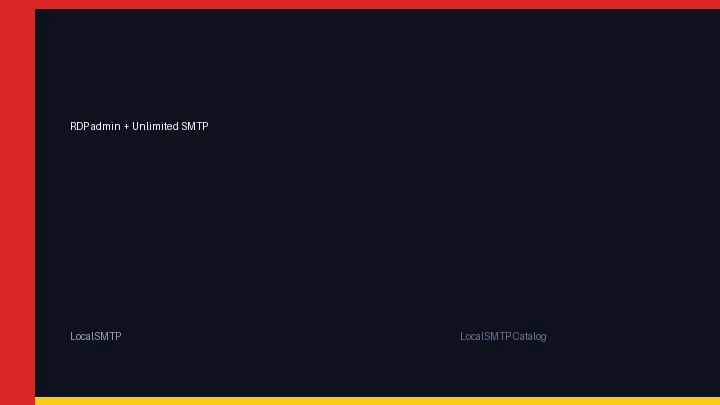 RDP admin + Unlimited SMTP by LocalSMTP with price and secure checkout details